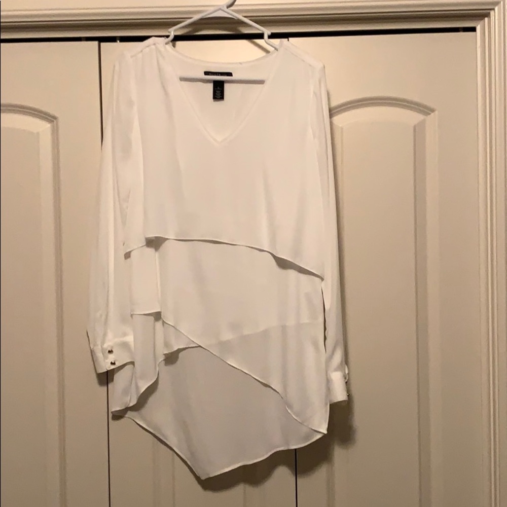 White layered blouse